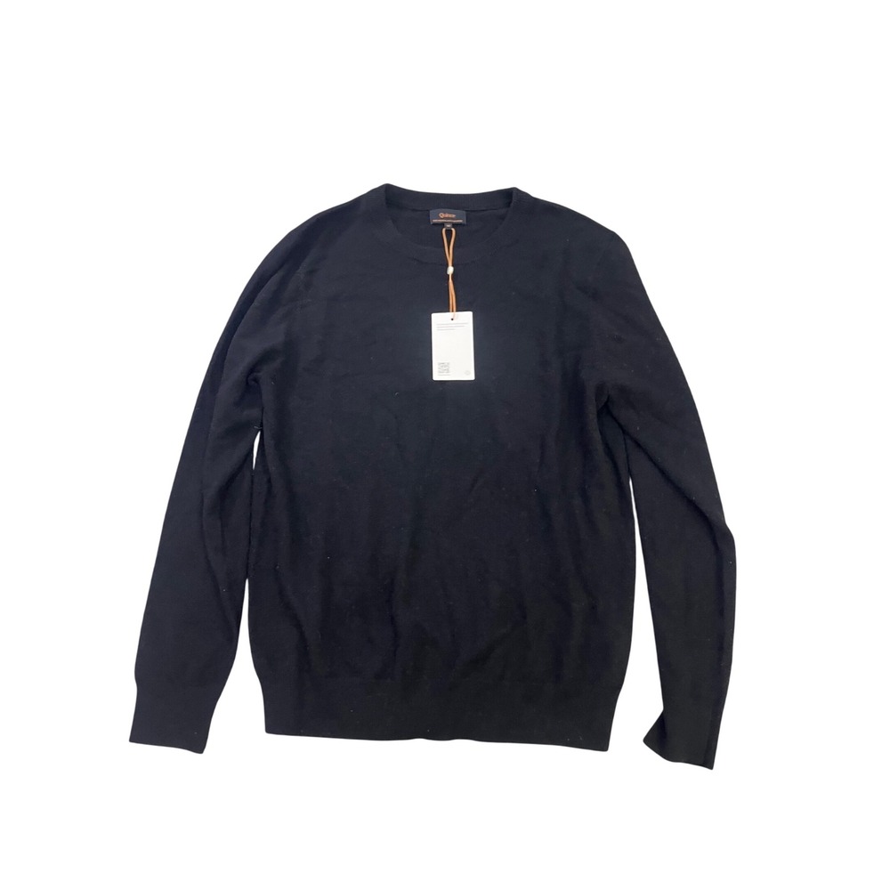 Quince Mongolian Cashmere Crewneck Sweater Black LB1020-STIECC006-28338 Size M - Picture 2 of 10